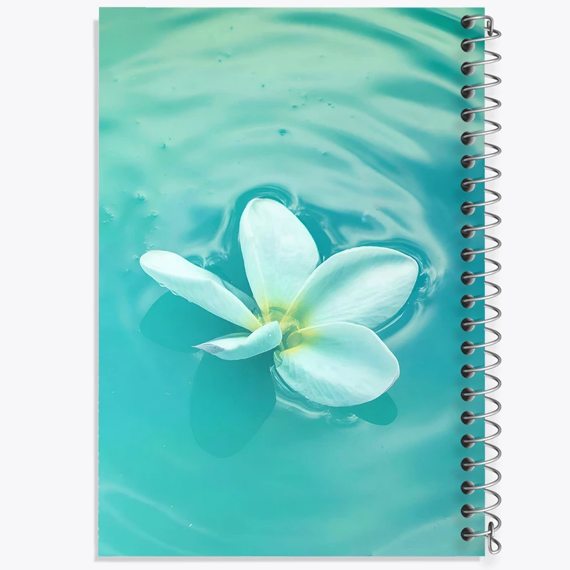 دفتر نقاشی 50 برگ خندالو طرح گل سفید کد N5863