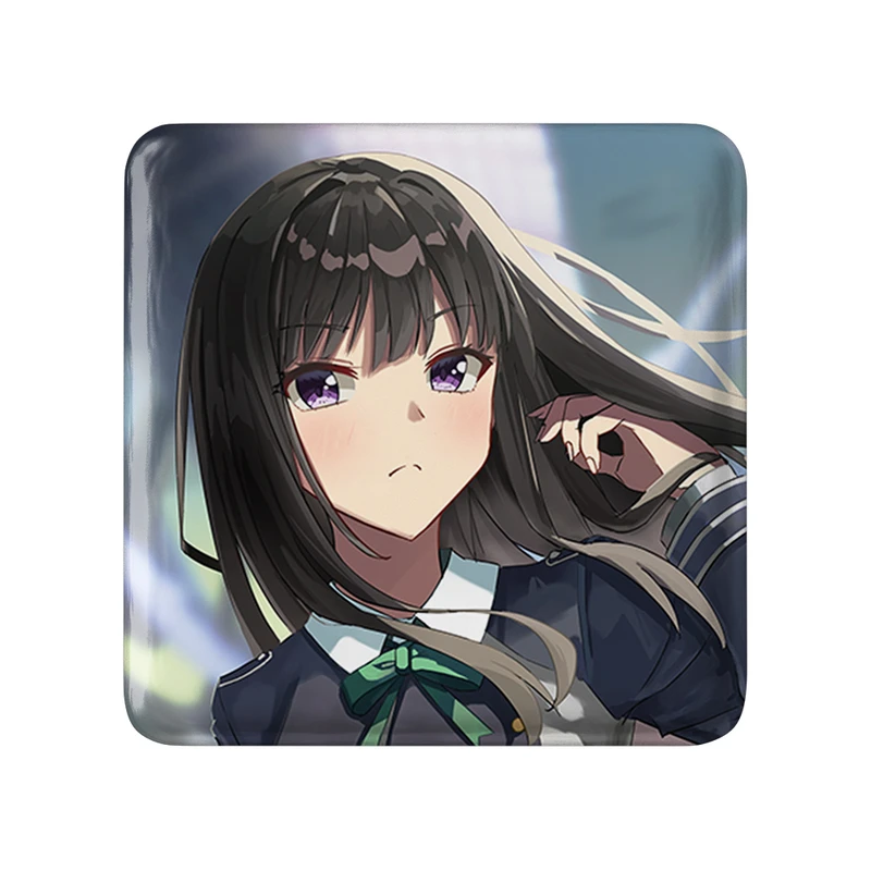 مگنت خندالو طرح تاکینا انیمه لیکوریس ریکویل Lycoris Recoil  مدل مربعی کد 23041