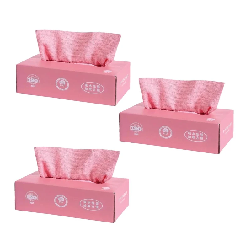 دستمال نظافت خانه و آشپزخانه میکروفایبر مدل جعبه ای 20 بسته 3 عددی