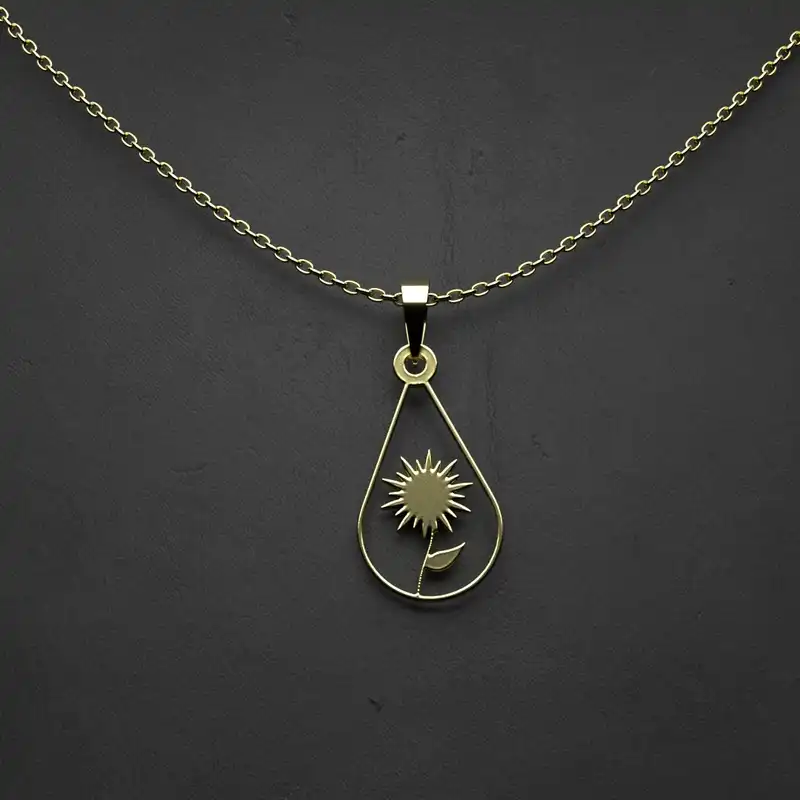 گردنبند طلا 18 عیار زنانه مدوپد مدل اشک کد CA10304