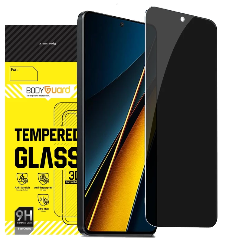 محافظ صفحه نمایش حریم شخصی بادیگارد مدل PX مناسب برای گوشی موبایل شیائومی Poco X6 Pro
