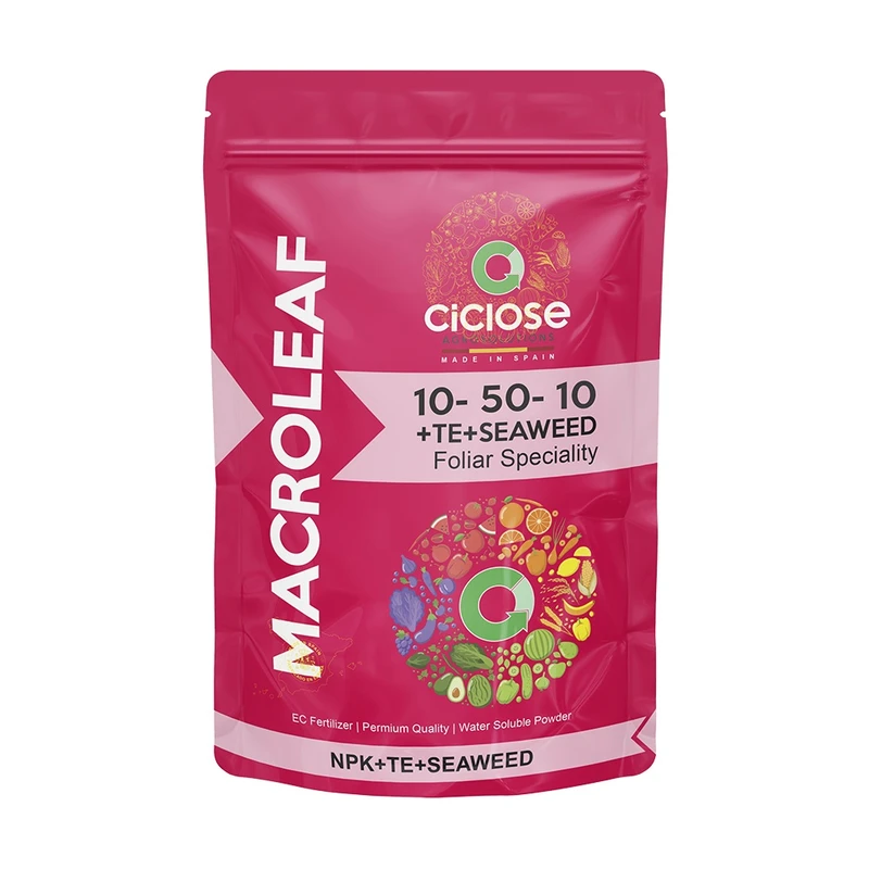 کود پودری 10-50-10 + جلبک دریایی+ عناصر ریزمغذی سیکلوز مدل ماکرولیف وزن 1 کیلوگرم