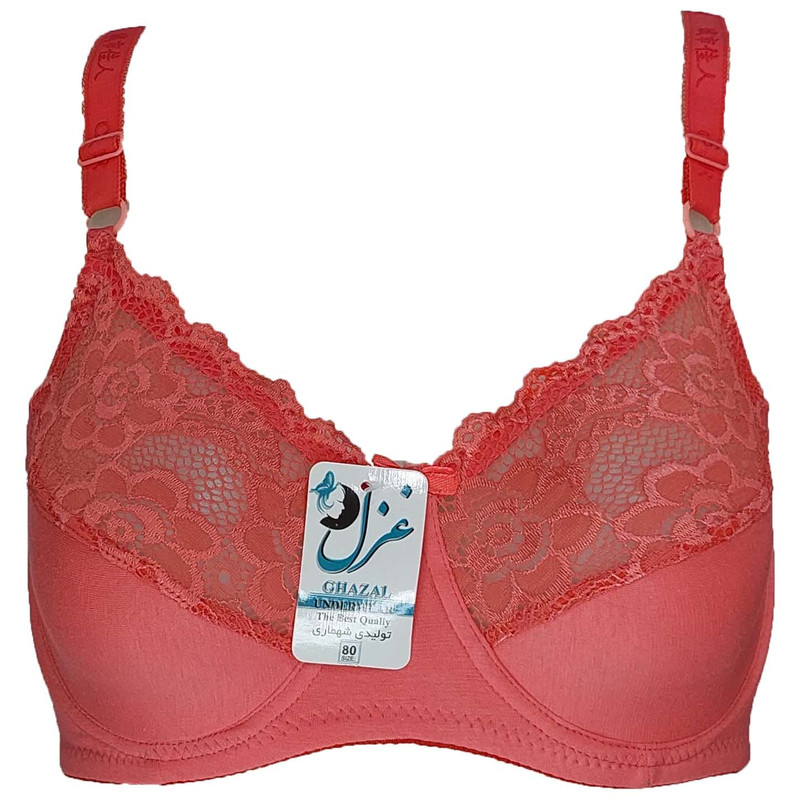 سوتین زنانه غزل مدل نخی فنر دار گیپور کد 818