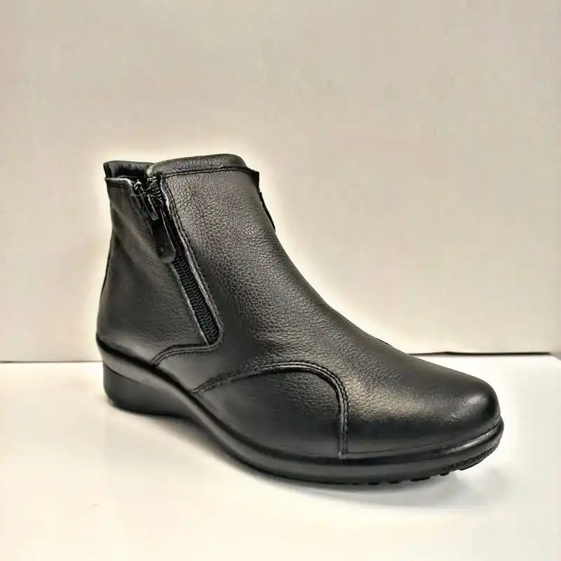 نیم بوت زنانه آفاق مدل چرمی ساحل