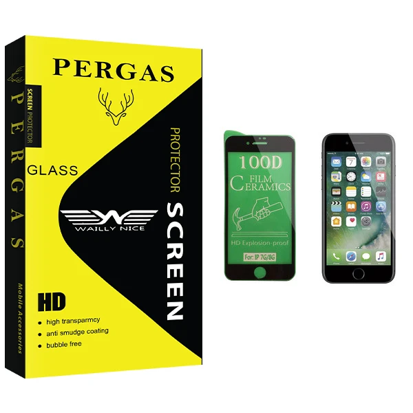 محافظ صفحه نمایش سرامیکی وایلی نایس مدل Pergas Glass مناسب برای گوشی موبایل اپل iPhone 7