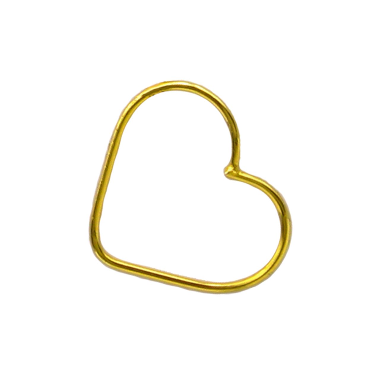 آویز گردنبند طلا 18 عیار زنانه کاپانی طرح قلب کد KP002 -  - 1