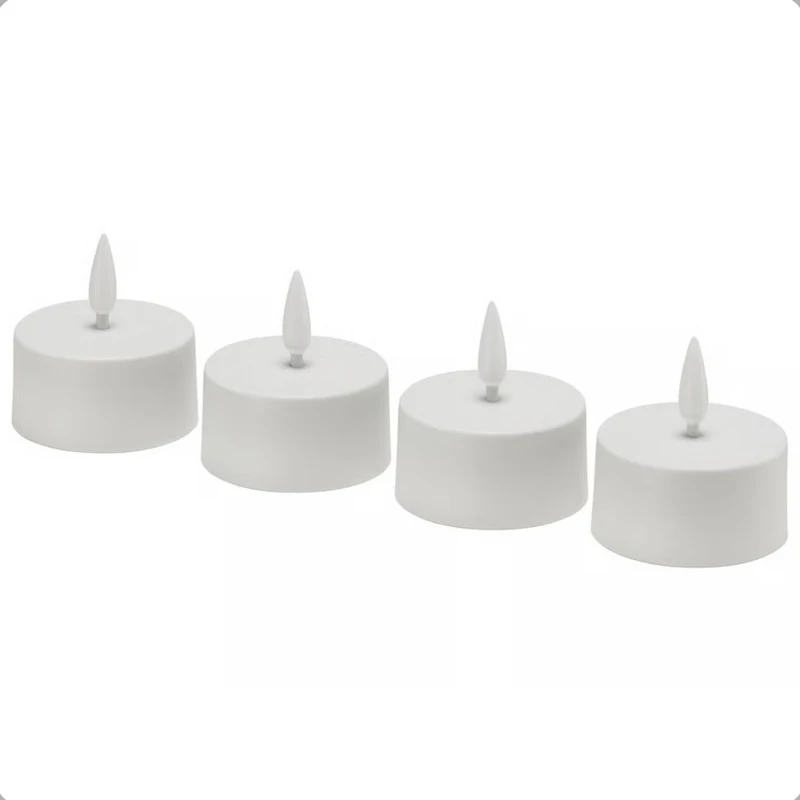 شمع ال ای دی ایکیا مدل skatgås مجموعه 4 عددی