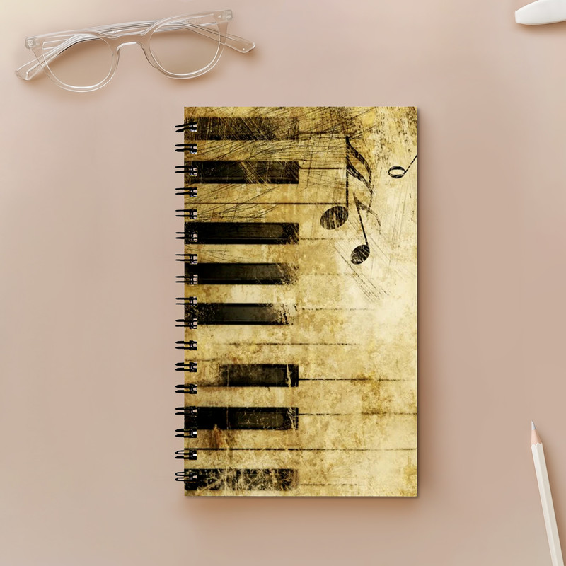 دفتر نت موسیقی طرح پیانو کد 43