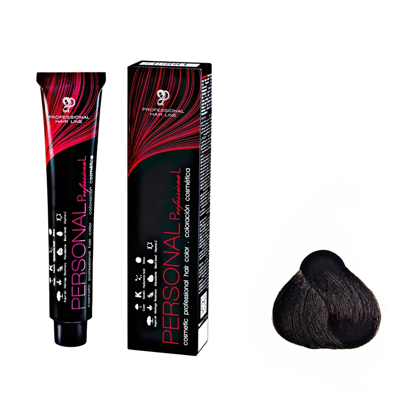 رنگ مو پرسونال پی ال شماره 4.1 حجم 100 میلی لیتر رنگ قهوه ای خاکستری متوسط