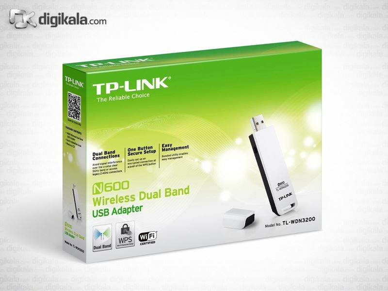 کارت شبکه USB بی‌سیم و دوباند تی پی-لینک مدل TL-WDN3200 V1 3