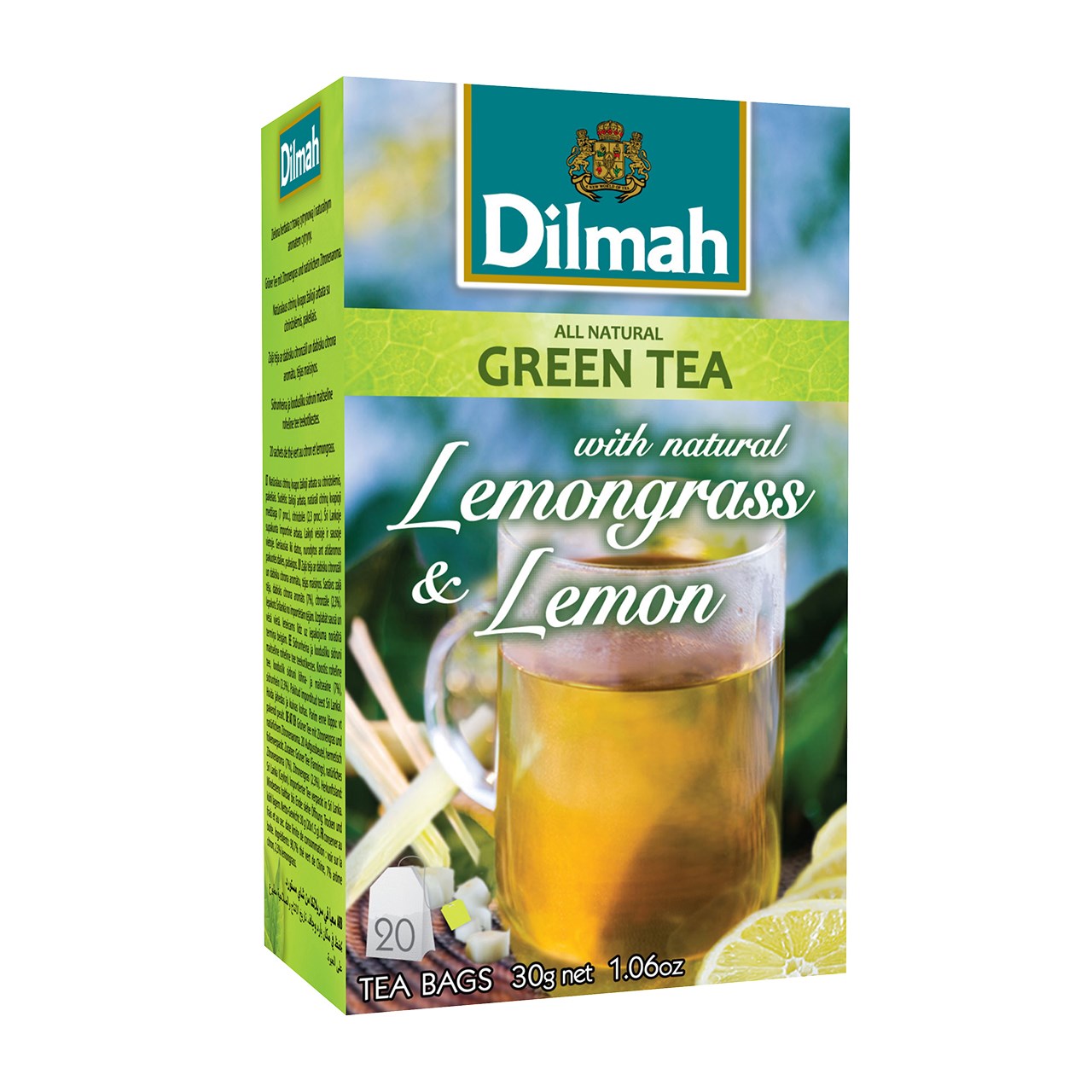 بسته چای سبز دیلما مدل Lemongrass And Lemon