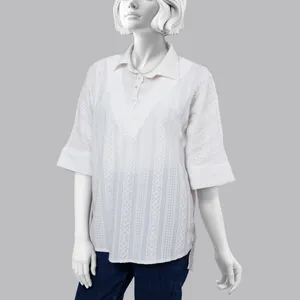 تونیک آستین سه ربع زنانه رخت پارسی
مدل S-01 رنگ سفید