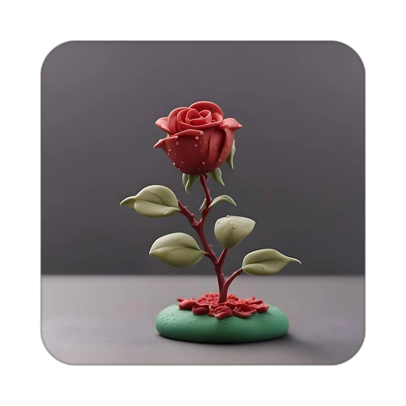 زیر لیوانی کاکتی طرح گل مدل mp18624