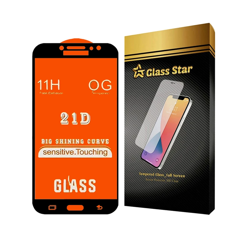 محافظ صفحه نمایش گلس استار مدل FULLGS مناسب برای گوشی موبایل سامسونگ Galaxy J7 2017 / J7 Pro / J730