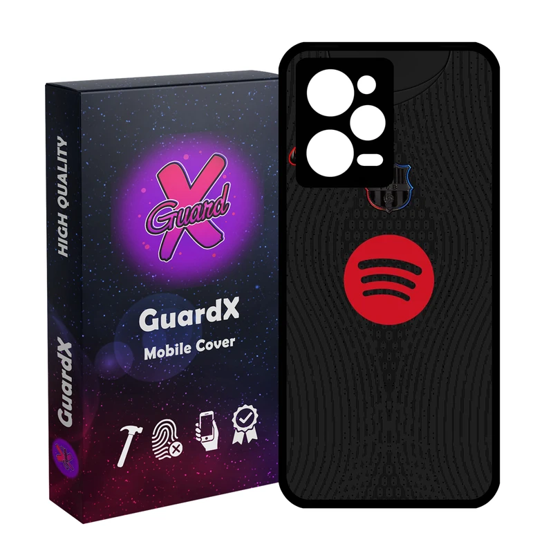 کاور گارد ایکس طرح بارسلونا مدل Glass10803 مناسب برای گوشی موبایل شیائومی Redmi Note 12 Pro 5G/Poco X5 Pro 5G/Note 12 Pro Speed