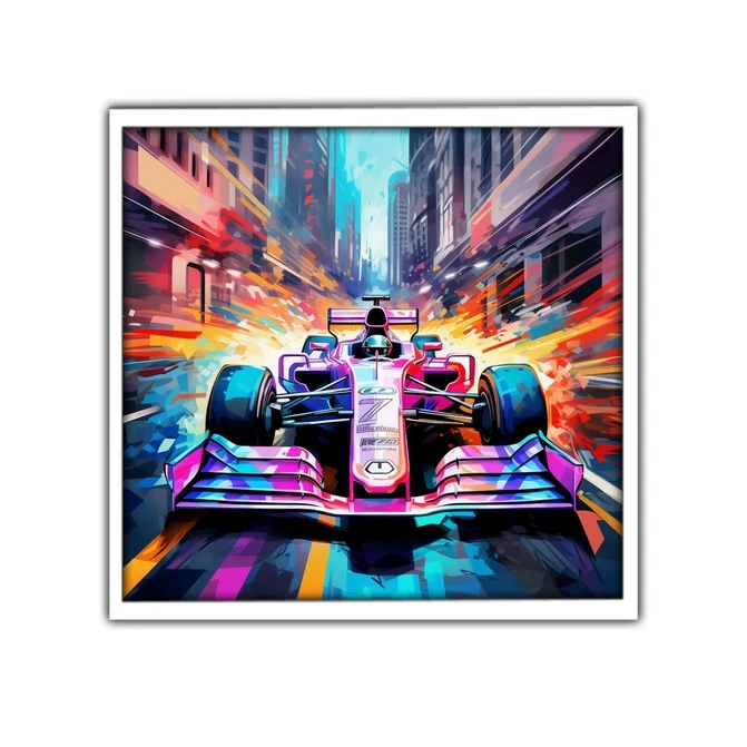 تابلو نوری بکلیت طرح ماشین مسابقه رالی مدل W-MID-17273