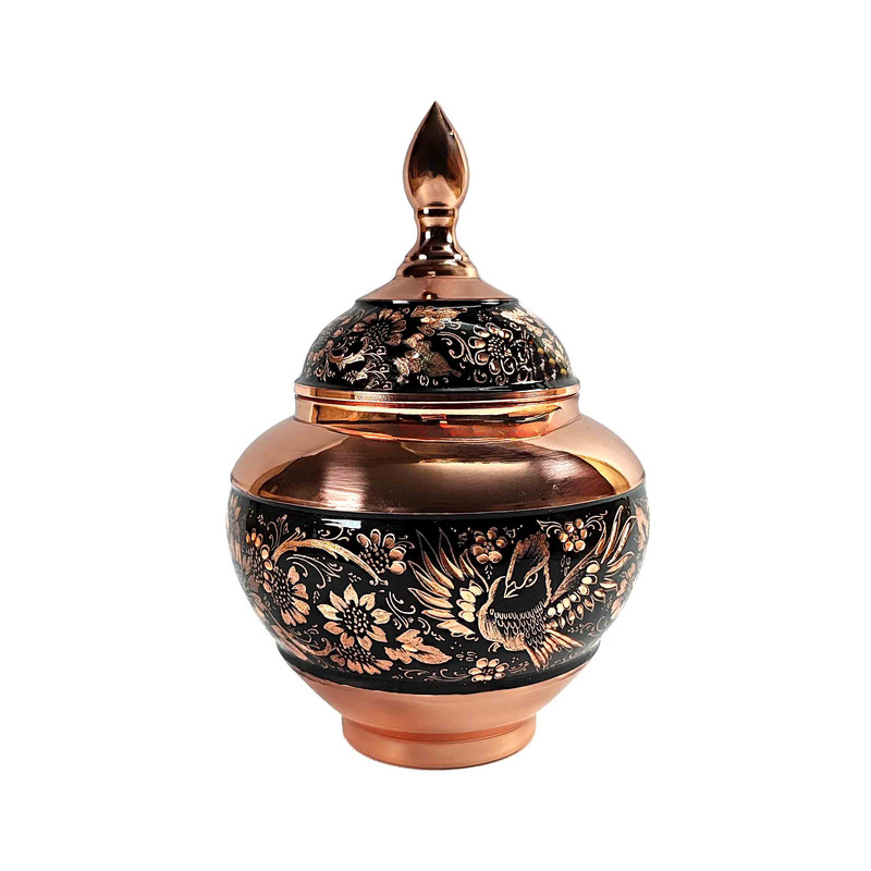 شکلات خوری مسی مدل اماس تراش سیبی کد MM25