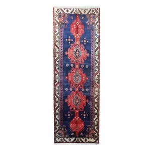 فرش دستبافت قدیمی کناره طول چهار متر مدل MG93