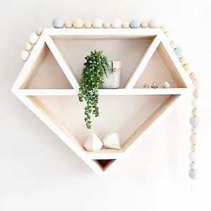 شلف دیواری مدل Wooden diamond