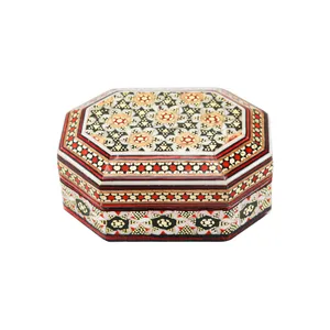 جا سکه ای خاتم کاری مدل هشت ضلعی کد Octagonal7p5