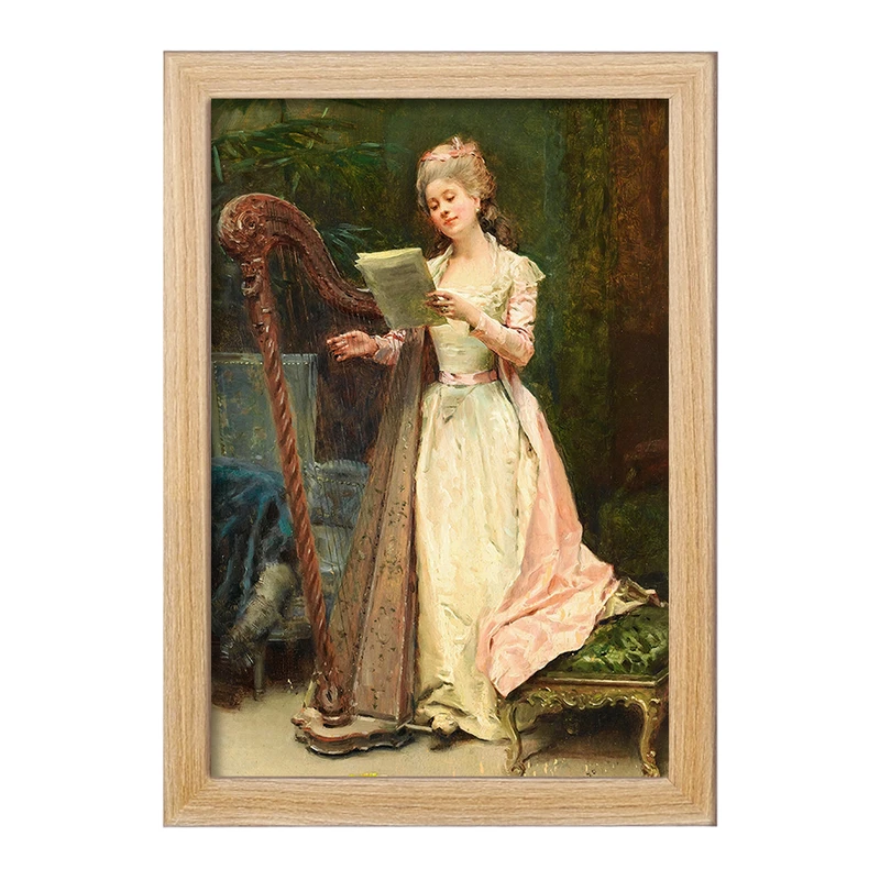 تابلو خندالو مدل نقاشی تمرین اثر رایموندو د مادرازو و گرتا کد F12415