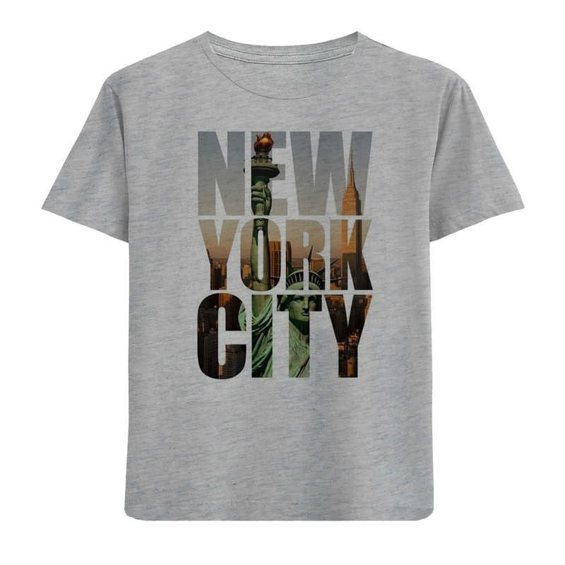 تی شرت آستین کوتاه پسرانه مدل نیویورک N185