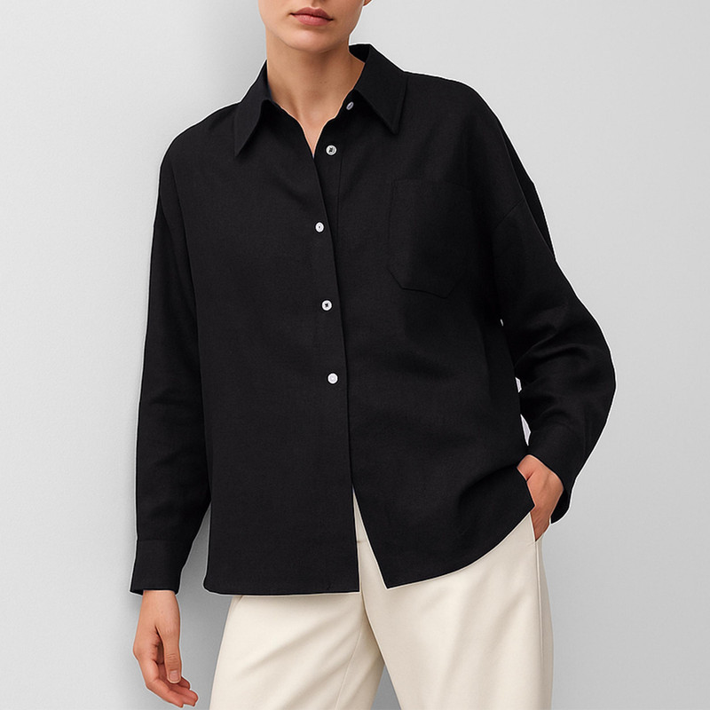 شومیز آستین بلند زنانه رخت استور_x000D_
مدل breezy