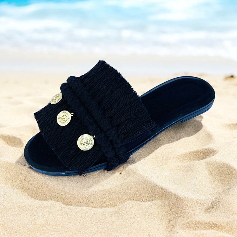 صندل زنانه مدل مکرومه