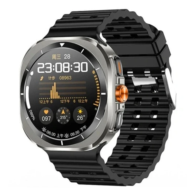 ساعت هوشمند 49 میلیمتری مدل GT88 ultra max با بند سیلیکونی