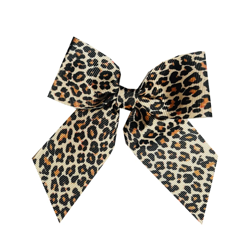 گیره مو زنانه مدل پوست طرح پلنگی کد 0004