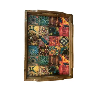 سینی چوبی مدل si2h2