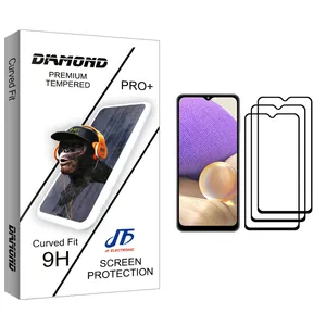 JF Diamond glass Screen Protector For Samsung Galaxy A32 Pack Of 3