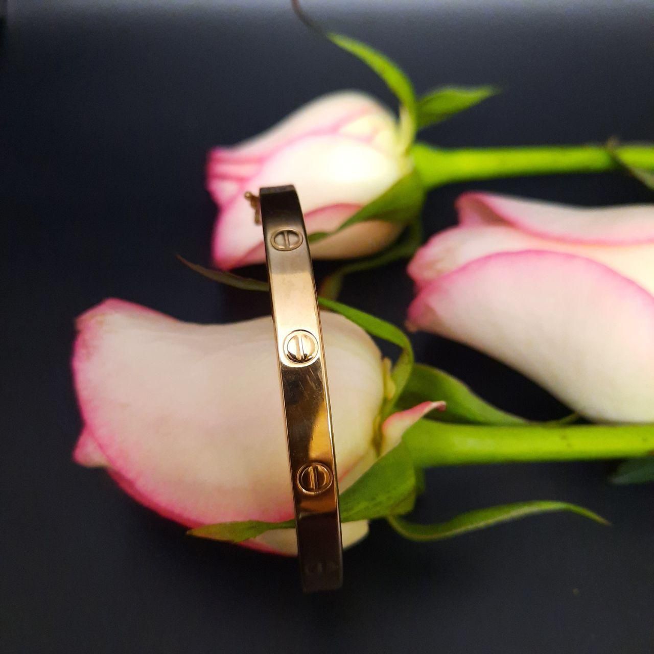 دستبند طلا 18 عیار زنانه گالری یارطلا مدل CAR کد DA04-3 - - 2