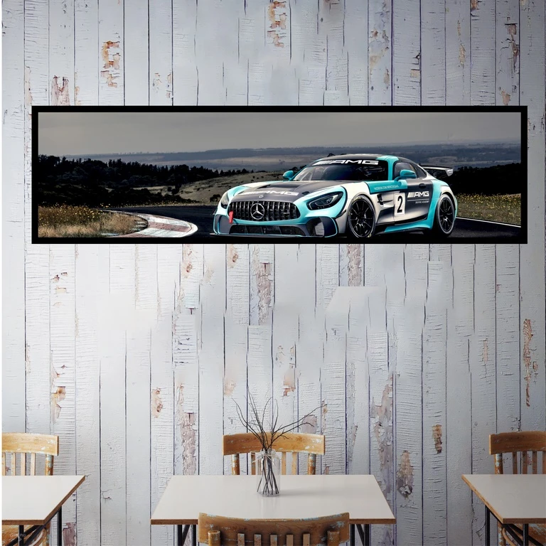 تابلو بکلیت طرح ماشین مسابقه ای بنز مدل کشیده B-7900