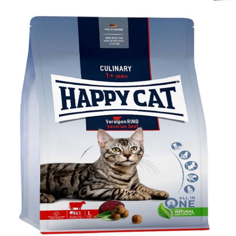 غذا خشک گربه هپی کت مدل Culinary Adult Bavarian Beef وزن 4 کیلوگرم
