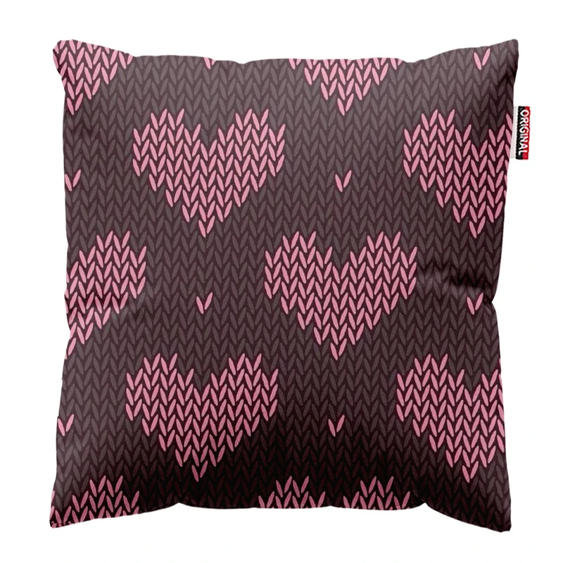 کوسن پاد آفرین طرح قلب کد 2851 سایز 30*30 سانتی متر