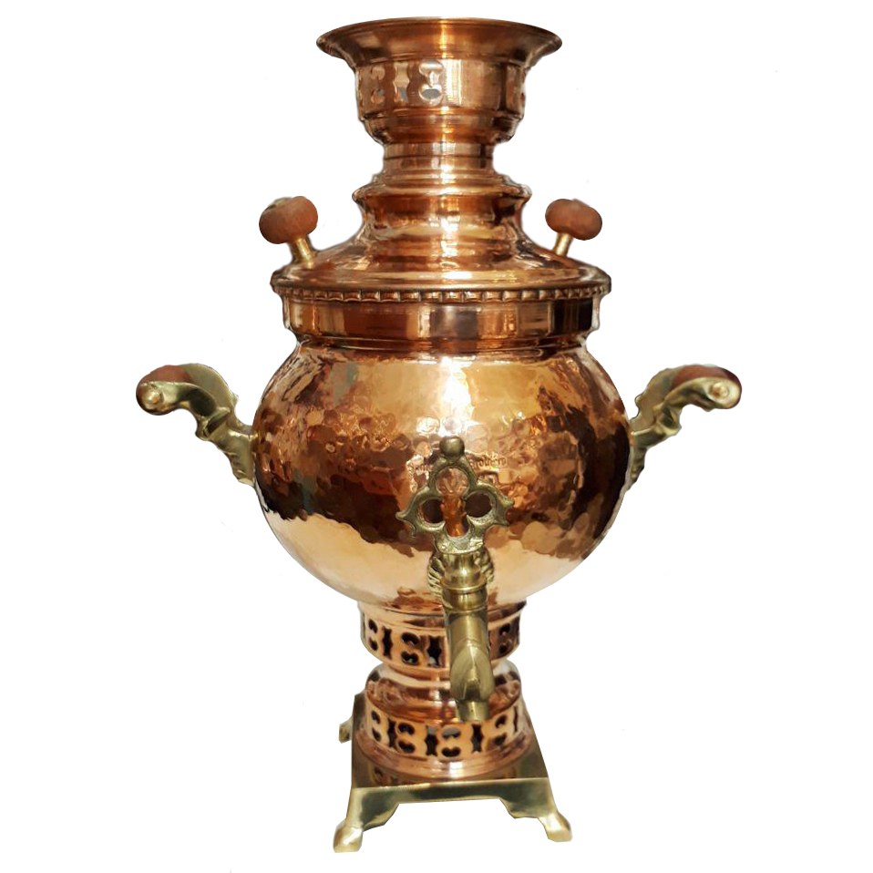 سماور ذغالی مسی کد 1370