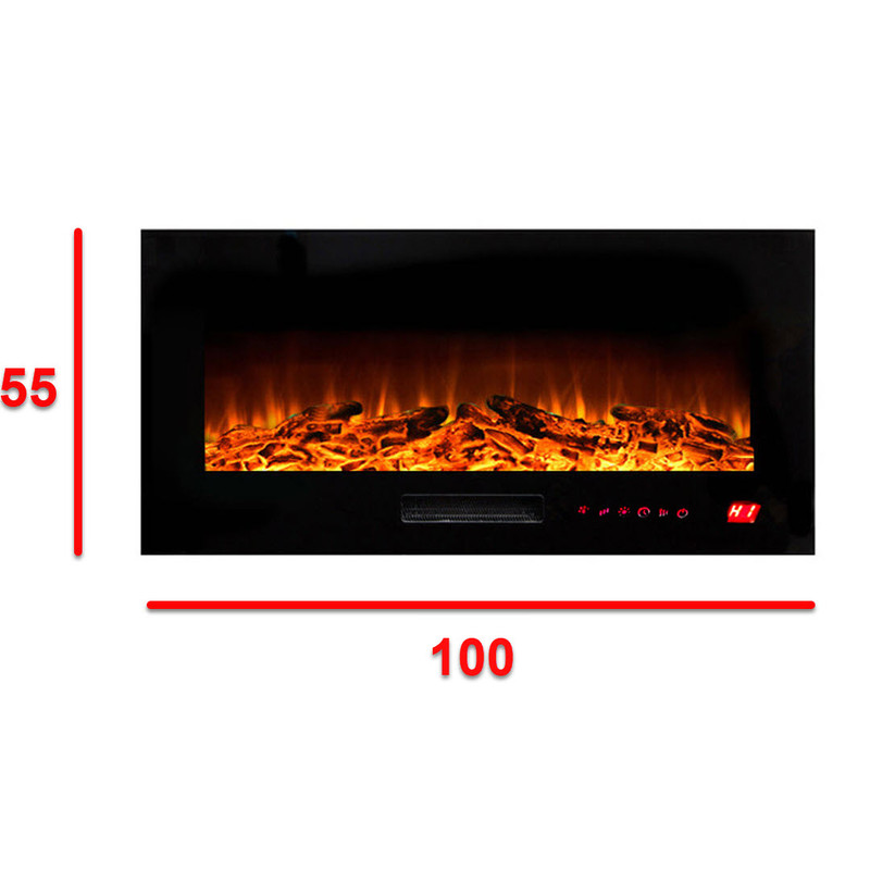 شومینه دیواری برقی شومینه بیستون مدل A.Z_100_T_wifi_L4.bs