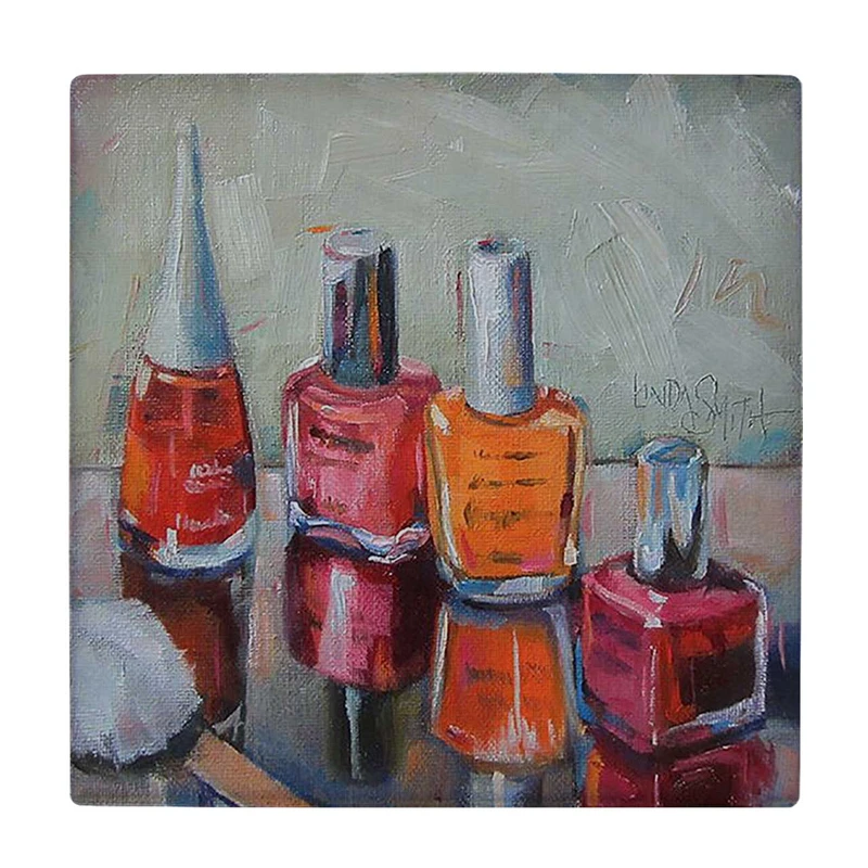  زیر لیوانی  طرح نقاشی لاک ناخن کد    6229675_5833