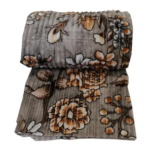 پتو مسافرتی 1 نفر مدل گل سایز 160x2.2 سانتی‌متر