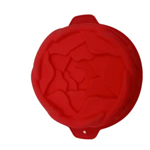 قالب کیک مدل سیلیکونی گرد گلدار