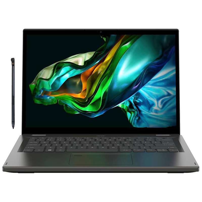 لپ تاپ 14 اینچی ایسر مدل Aspire 5 Spin ASP14-51MTN-505U-Core 5 120U-8GB LPDDR5-2TB SSD-Touch  - کاستوم شده به همراه قلم
