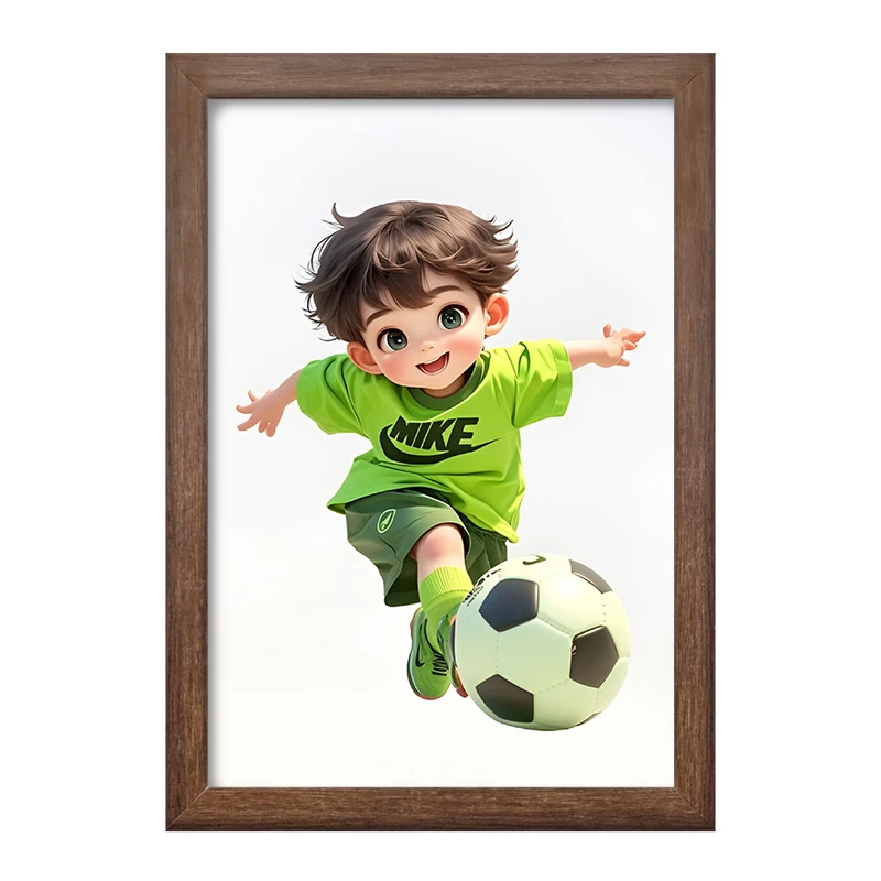 تابلو خندالو طرح پسر بچه ی فوتبالیست کد F3609