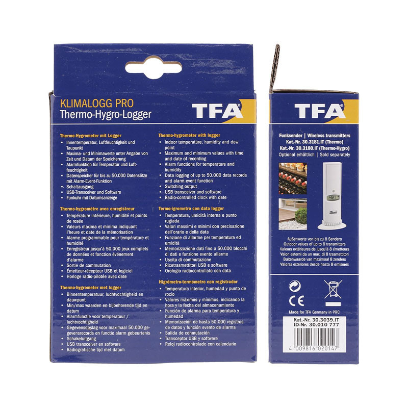 دیتالاگر ثبت دما و رطوبت تی اف ای مدل 30.3039IT