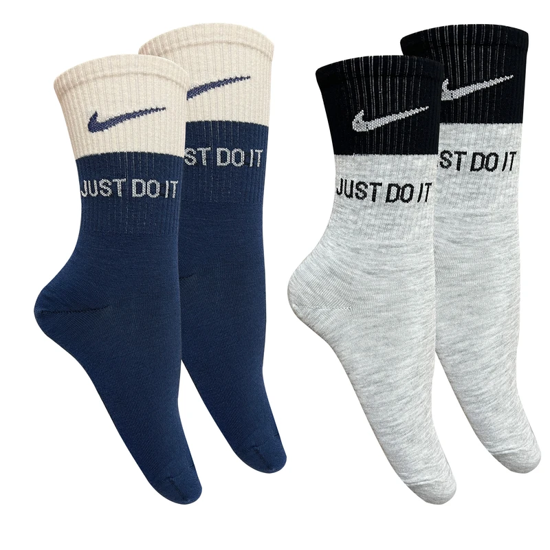 جوراب ساق بلند مردانه مدل کش اسپرت تیک JUST مجموعه 2 عددی