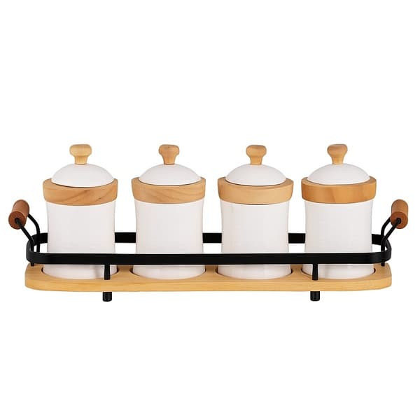 ست جا ادویه 5 پارچه ریور مدل باریک کد TP4913