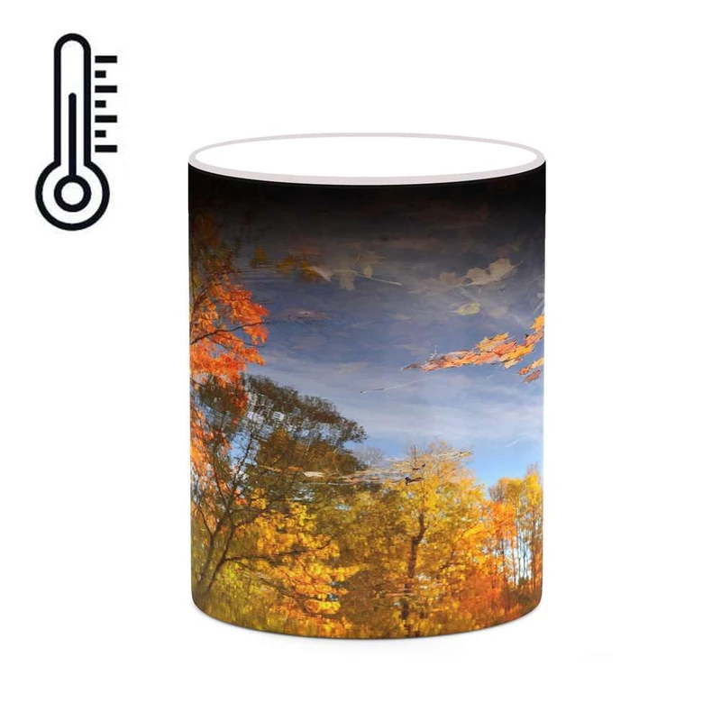 ماگ حرارتی کاکتی مدل منظره پاییزی کد mgh18561