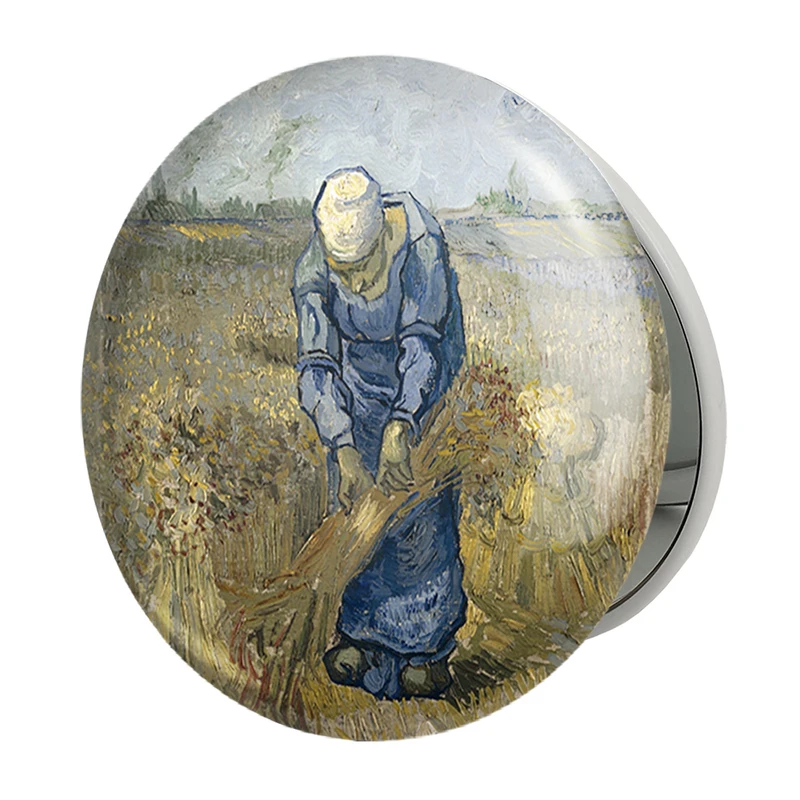 آینه جیبی خندالو طرح ونسان ونگوگ (Van Gogh) مدل تاشو کد 36816