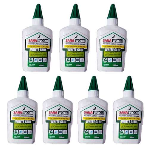 چسب چوب ثناوود مدل SWN7 حجم 100 میلی لیتر بسته 7 عددی
