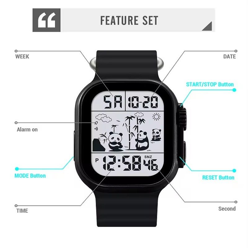 ساعت مچی دیجیتال اسکمی مدل 2247BKWT -  - 5